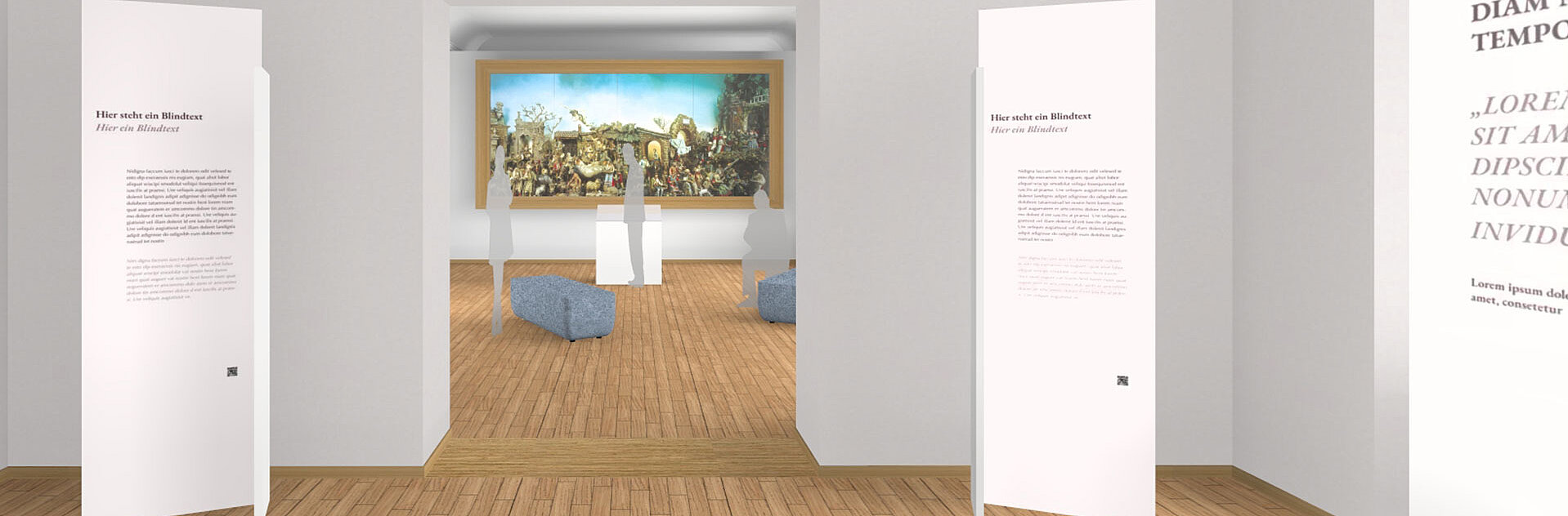 Entwurf fuer ein Museum im Kloster Ettal